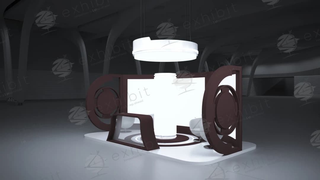 Aero Orbit Curved Semi-Island 3x6 Booth
