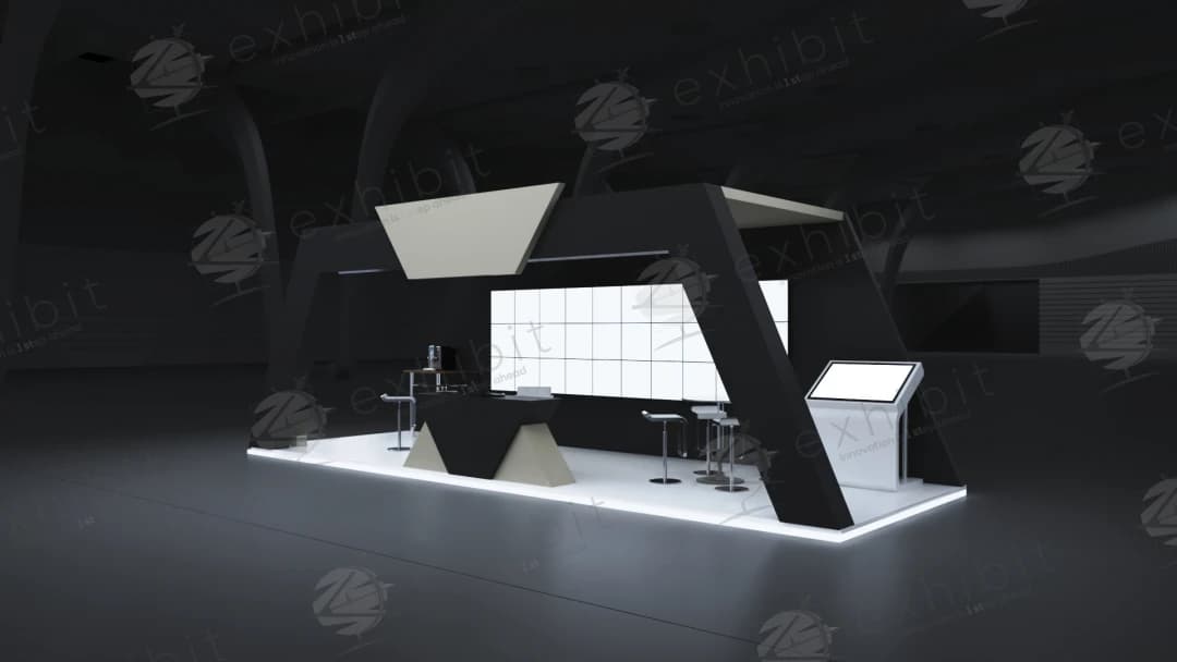 Quantum Trapezium Straight Semi-Island 3x9 Booth