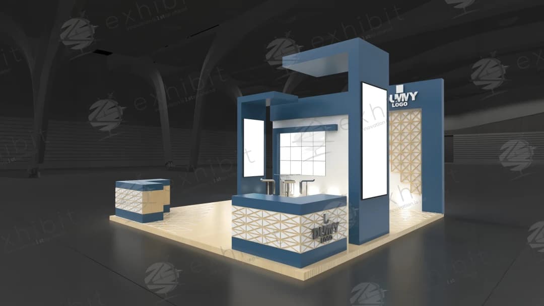 Regal Panel Straight Semi-Island 6x6 Booth