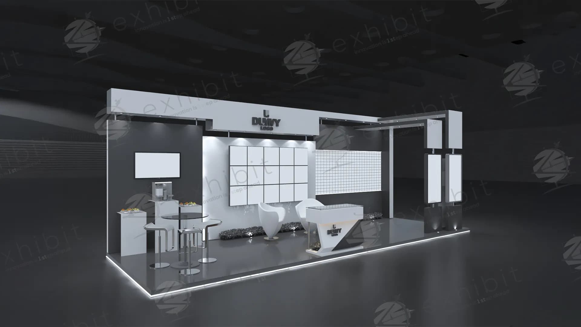 Nordic Span Straight Semi-Island 3x9 Booth