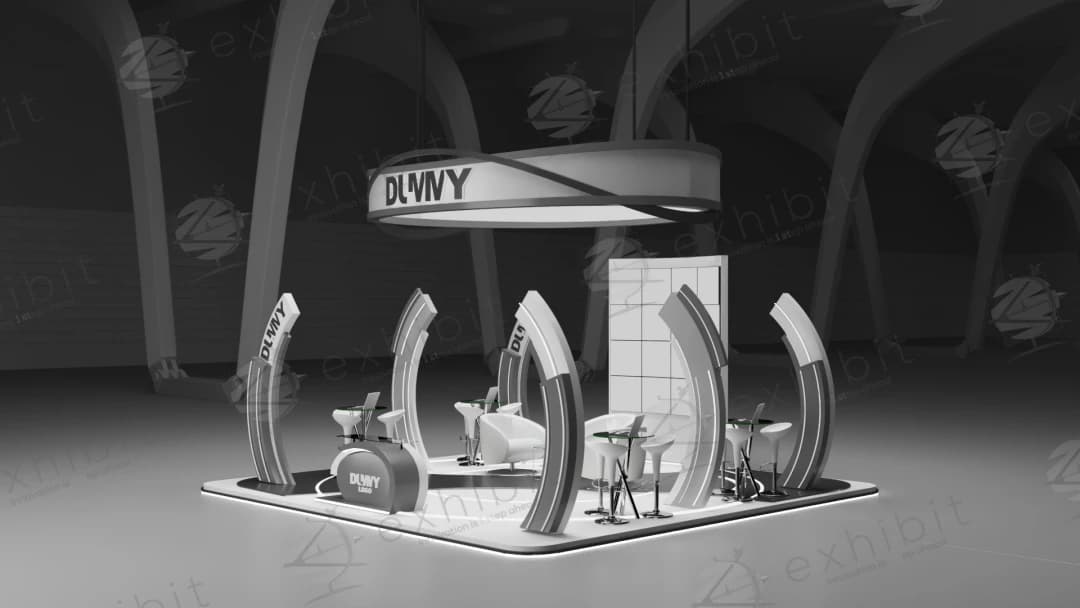 Stellar Arch Curved Island 6x6 Booth