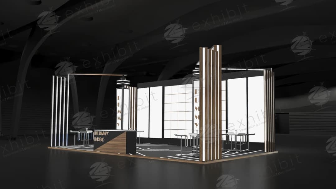 Nexus Geometry Straight Island 6x9 Booth