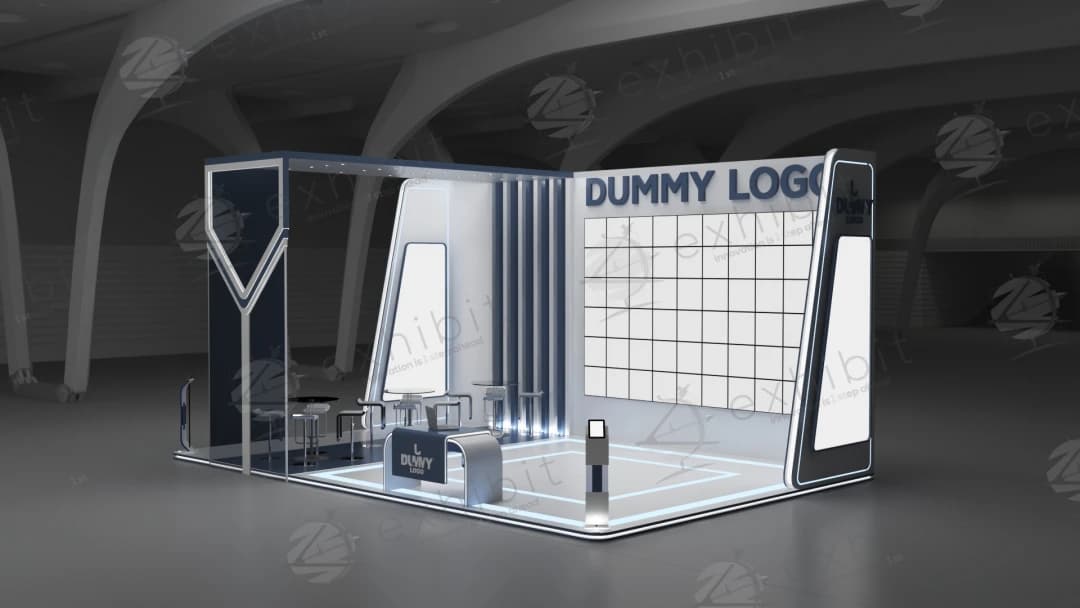 Digital Arbor Straight Semi-Island 6x9 Booth