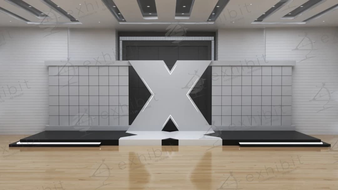 The Illuminated X-shaped Backdrop