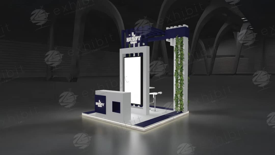 Verde Link Straight Island 3x3 Booth