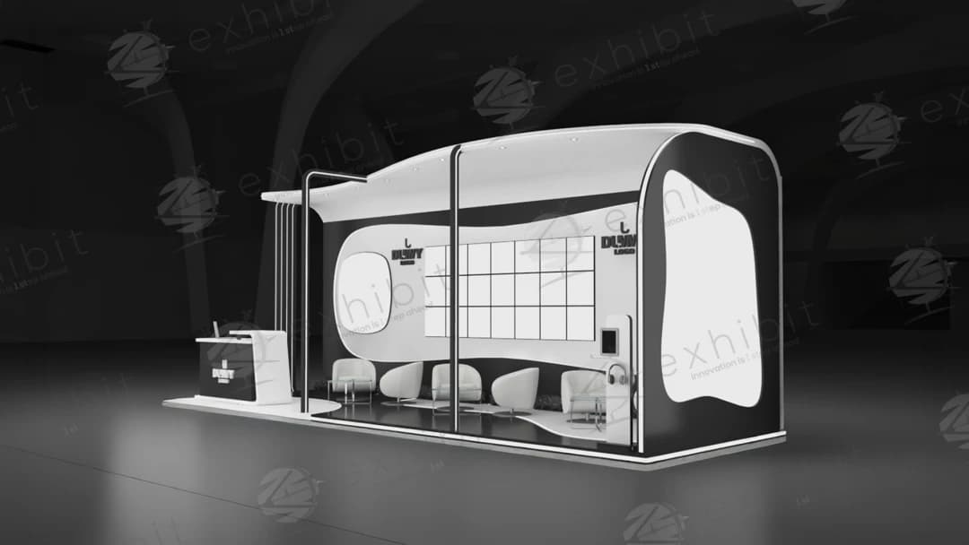 Zenith Curvature Curved Semi-Island 3x9 Booth