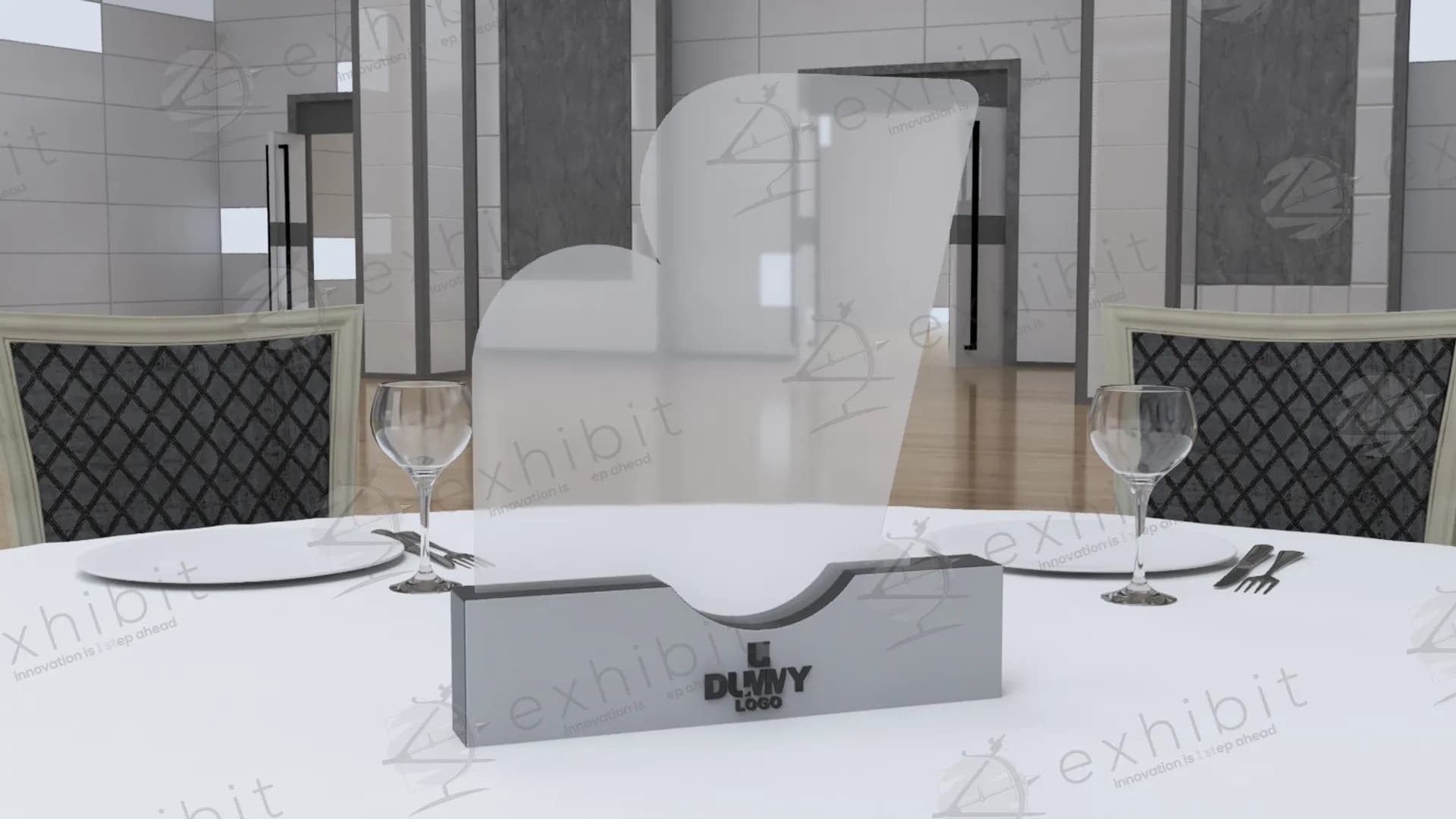 Vista-Pane Straight Branding Centerpiece
