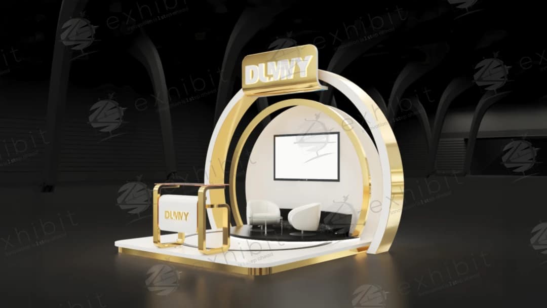 Aura Zenith Curved Semi-Island 3X3 Booth