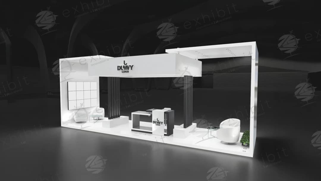 Onyx Span Straight Semi-Island 3x9 Booth