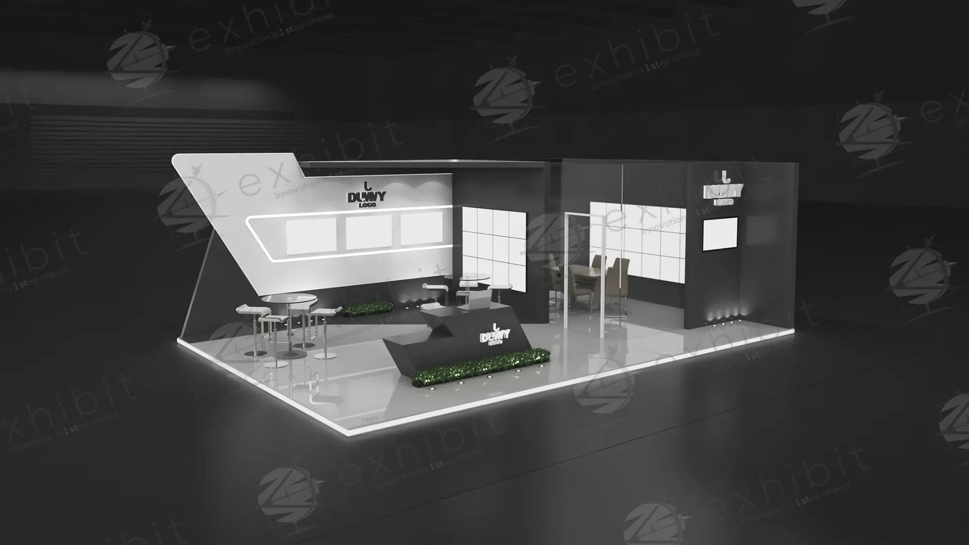 Urban Vista Straight Island 6x9 Booth