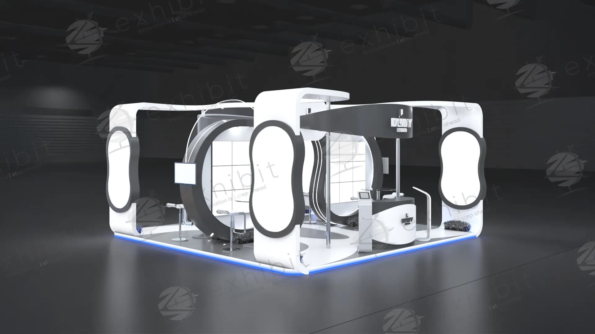Symmetry Straight Island 6x6 Booth