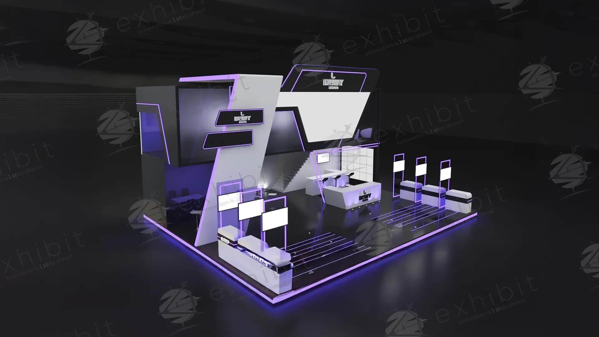 Ultraviolet Tech Double Decker Angular