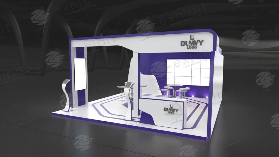 Matrix Aisle Straight Semi-Island 6x6 Booth