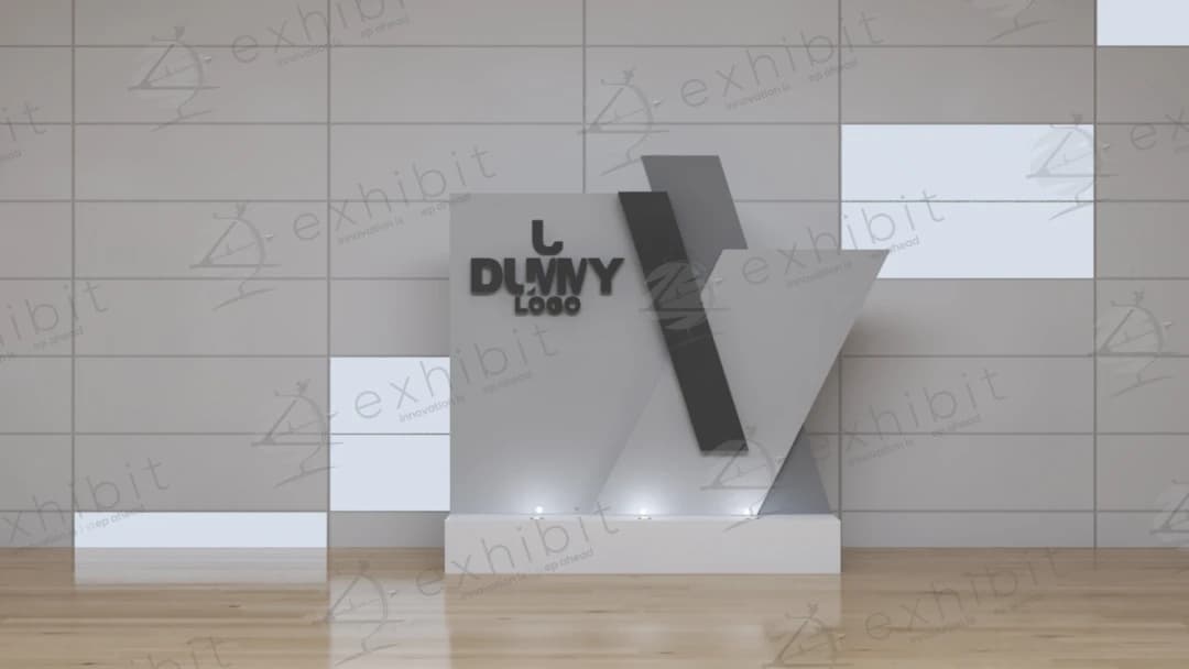 Abstract V-Shape Foyer Stand