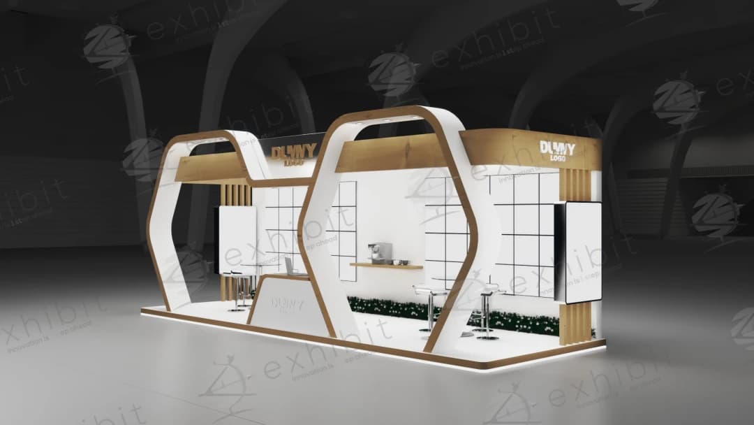 Scandinavian Portal Straight Semi-Island 3x9 Booth