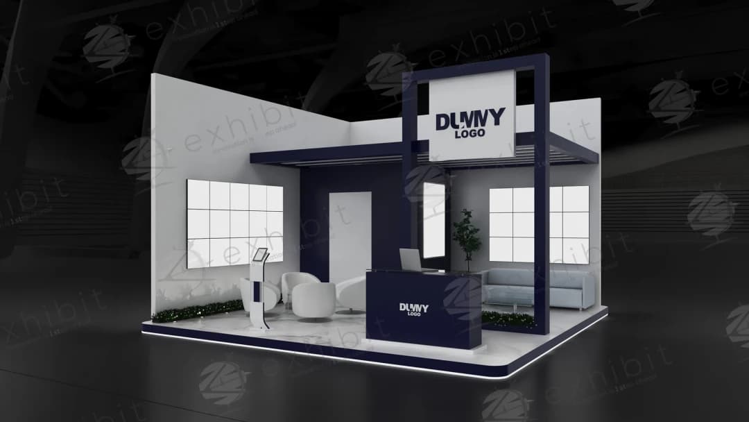 Plano Edge Straight Semi-Island 6x6 Booth