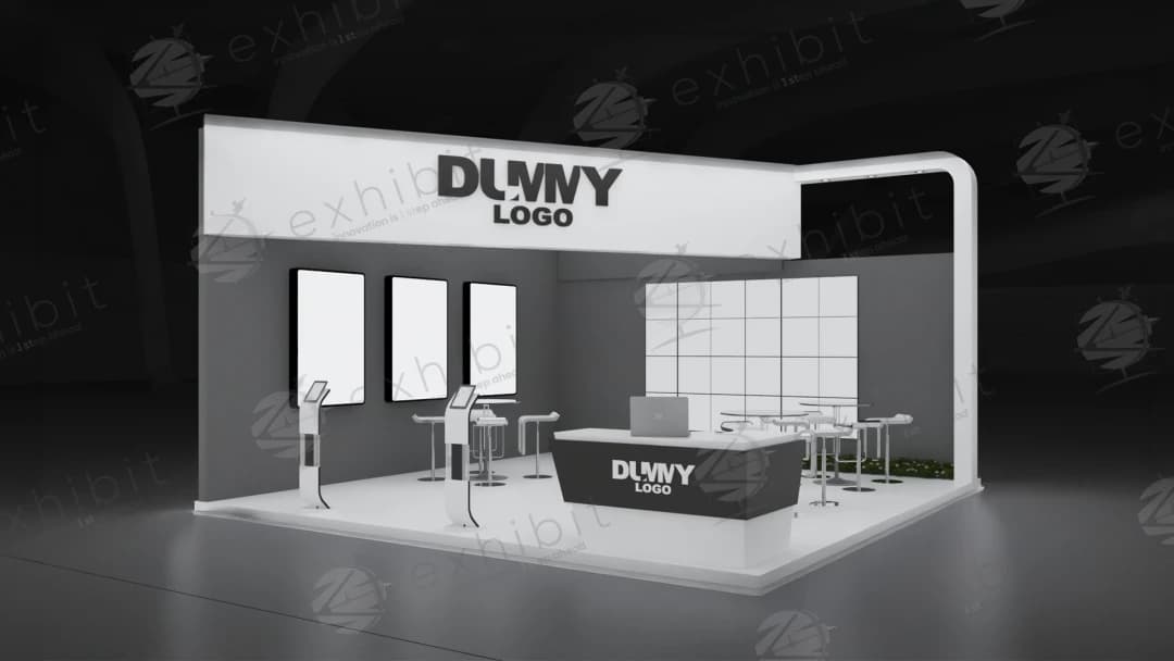 Arch Cluster Straight Semi-Island 6x6 Booth