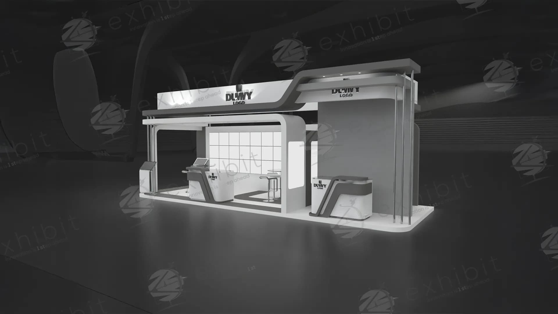 Aero Straight Semi-Island 3x9 Booth