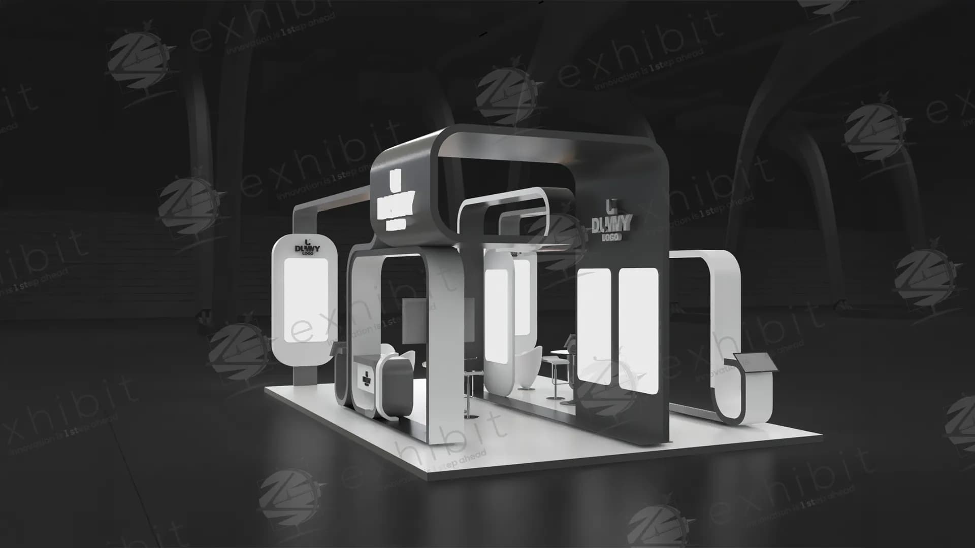 Artistic Curved Island 6x9 Booth
