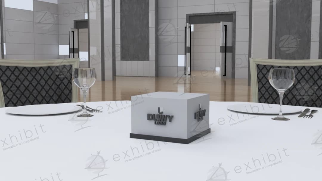 Luma Illuminated Cube Centerpiece