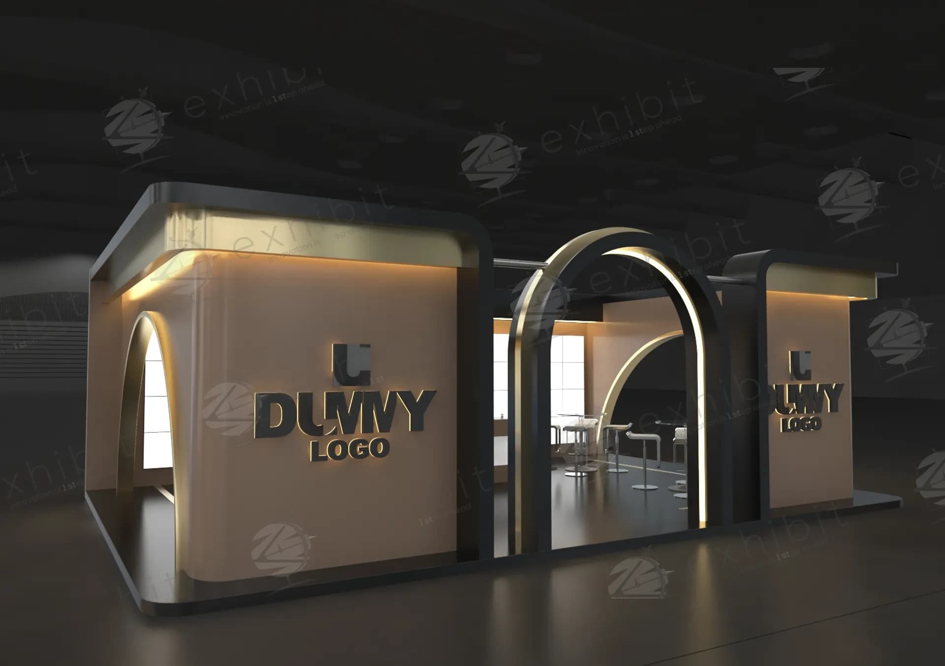 Kinetic Flow Straight Island 6x9 Booth