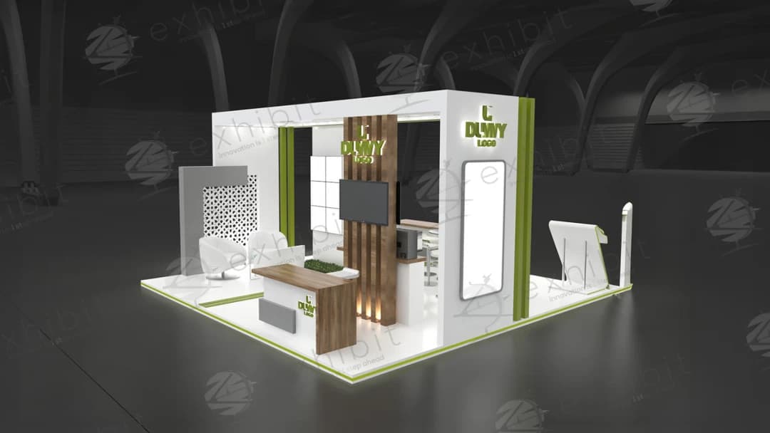 Batten Matrix Straight Semi-Island 6x6 Booth