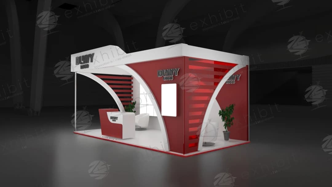Vanguard Swept Straight Semi-Island 3x6 Booth