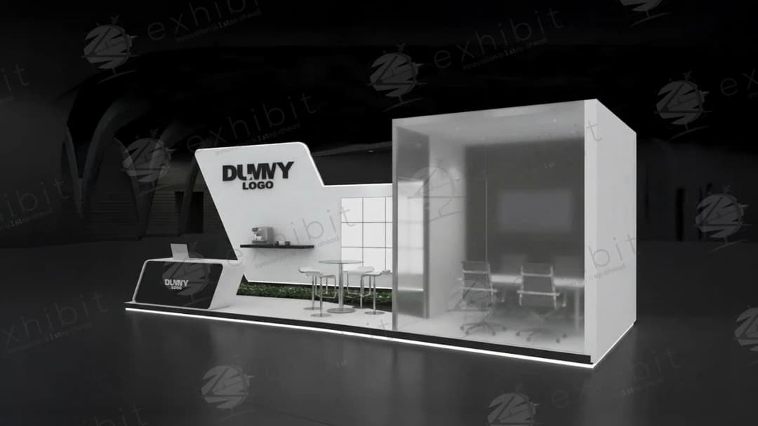 Obsidian Wing Straight Semi-Island 3x9 Booth