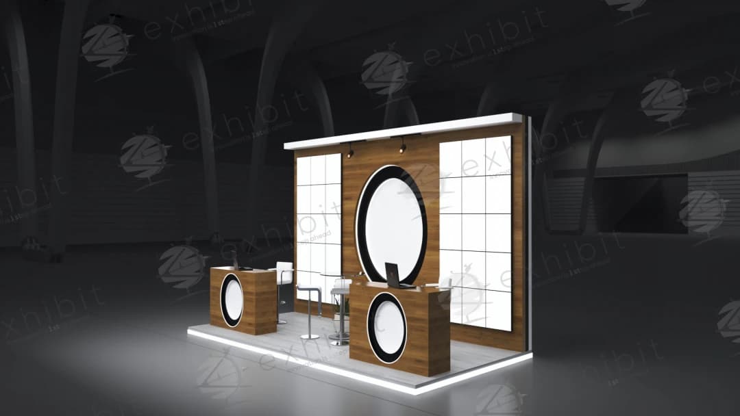 Sylvan Ovalis Straight Semi-Island 3x6 Booth