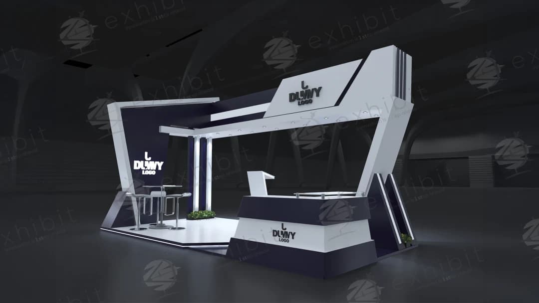 Stratos Flux Straight Semi-Island 3x6 Booth