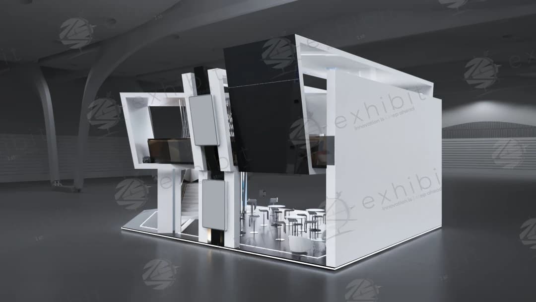 Vanguard Prism Straight Semi-Island Double Decker Booth