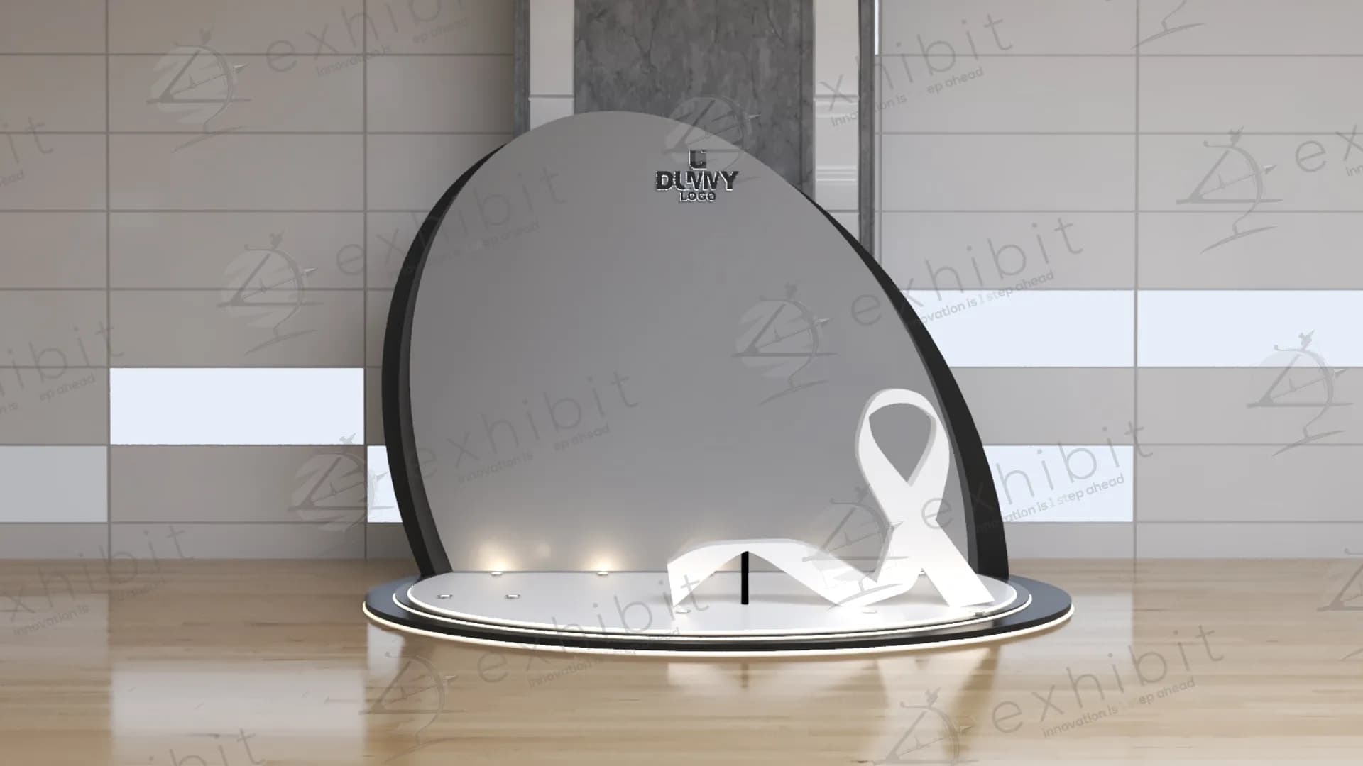 Ribbon Arc Curved Photobooth