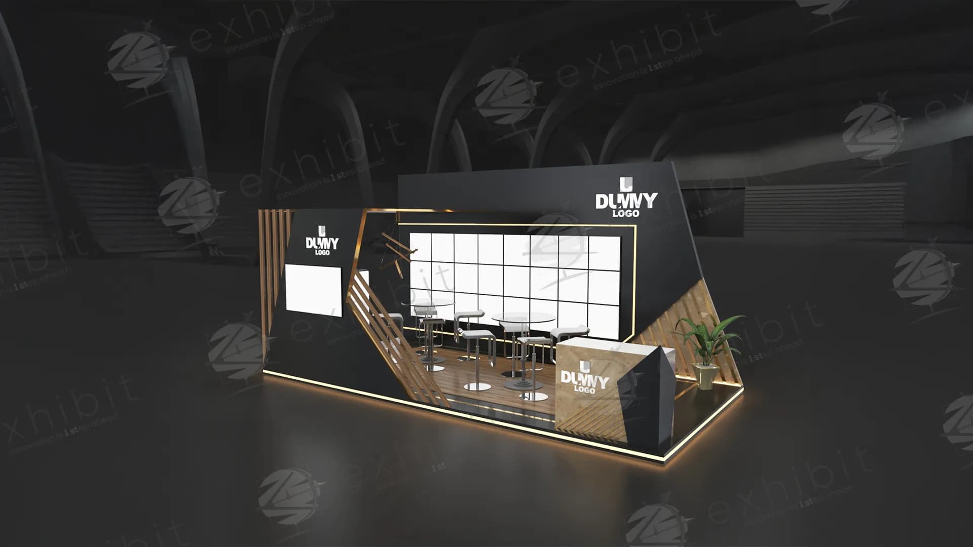 Gilded Obsidian Linear Straight 3x6