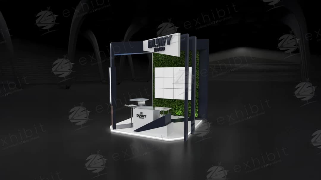Verdant Navy Linear Straight 3x3