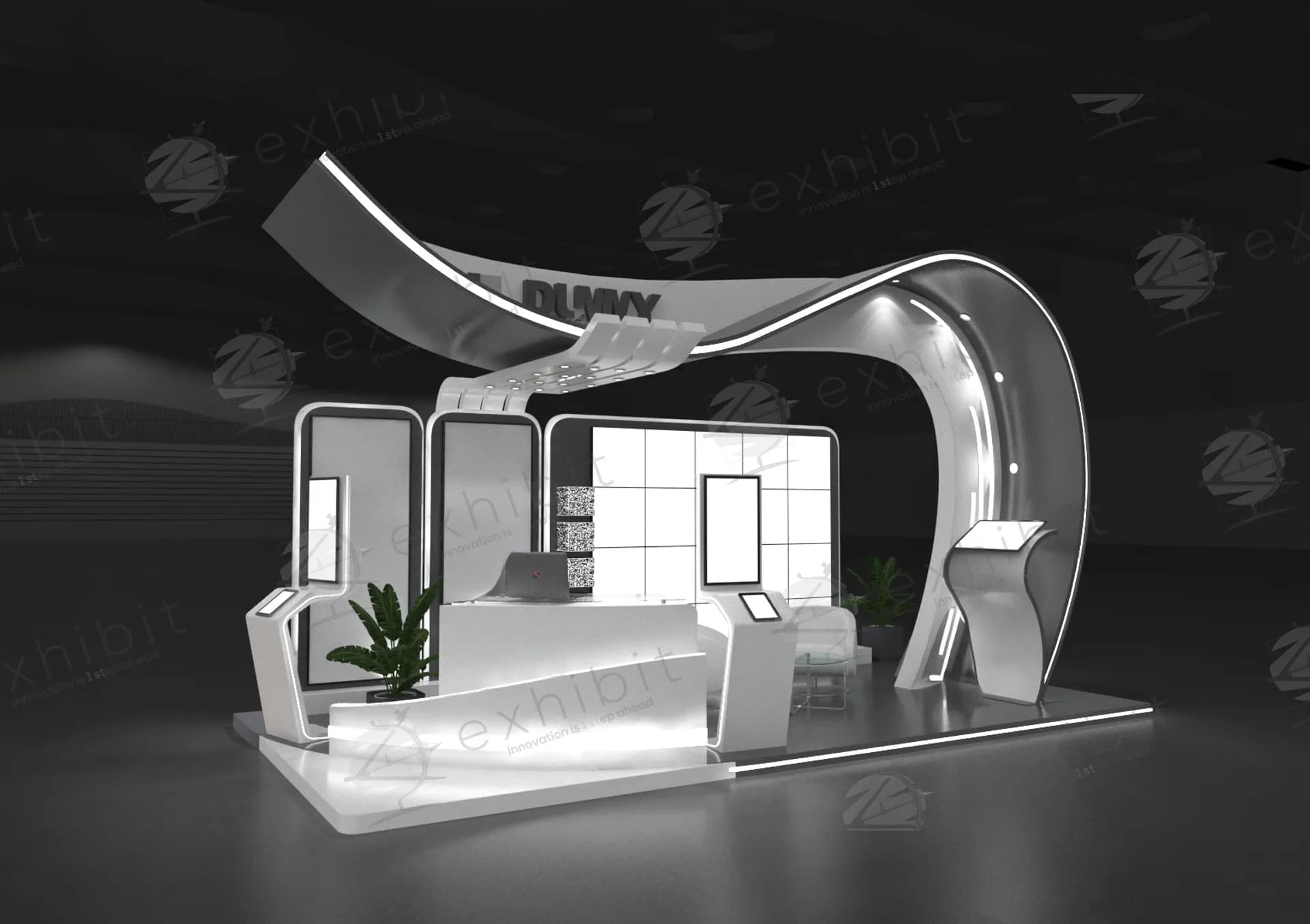 Vortex-Heart Straight Semi-Island 3x6 Booth