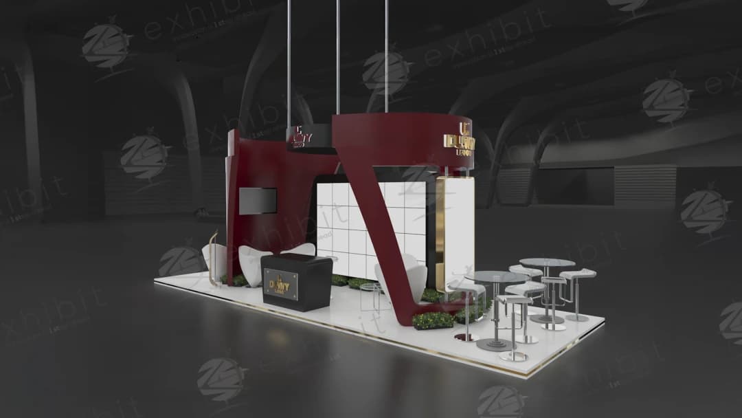 Elite Orbit Curved Semi-Island 3x9 Booth