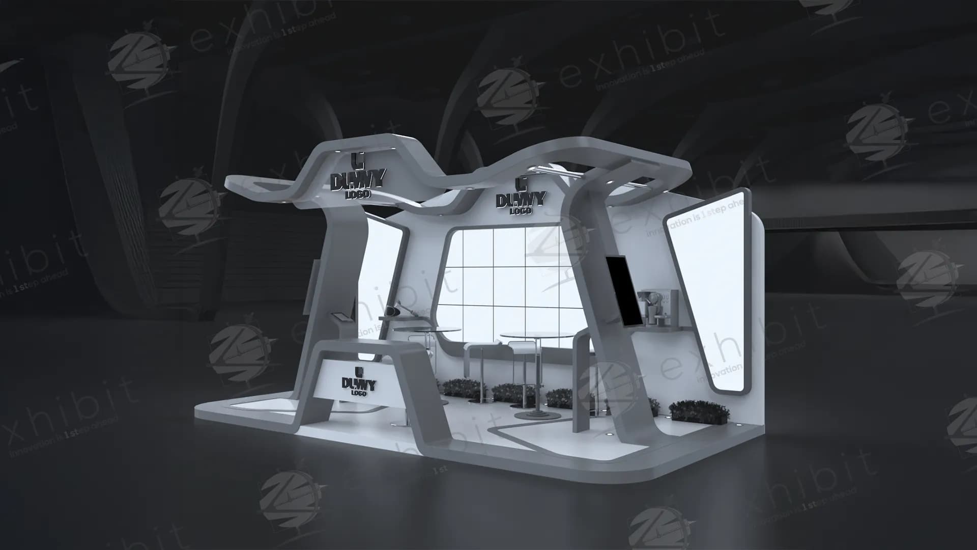 Complementary Curved 3x6 Booth