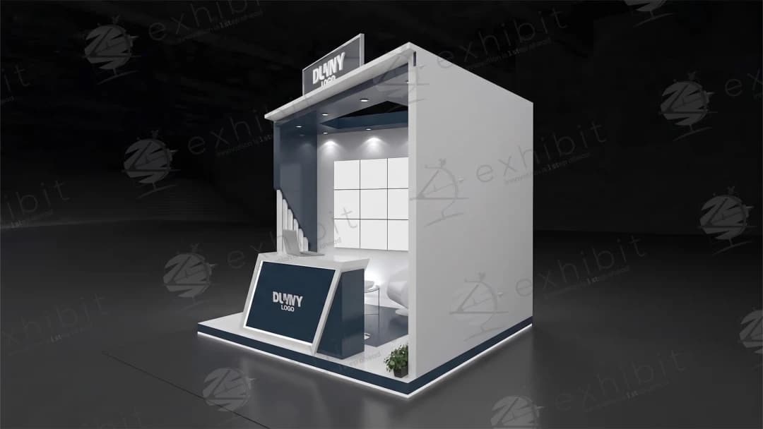 Haven Alcove Straight Semi-Island 3x3 Booth