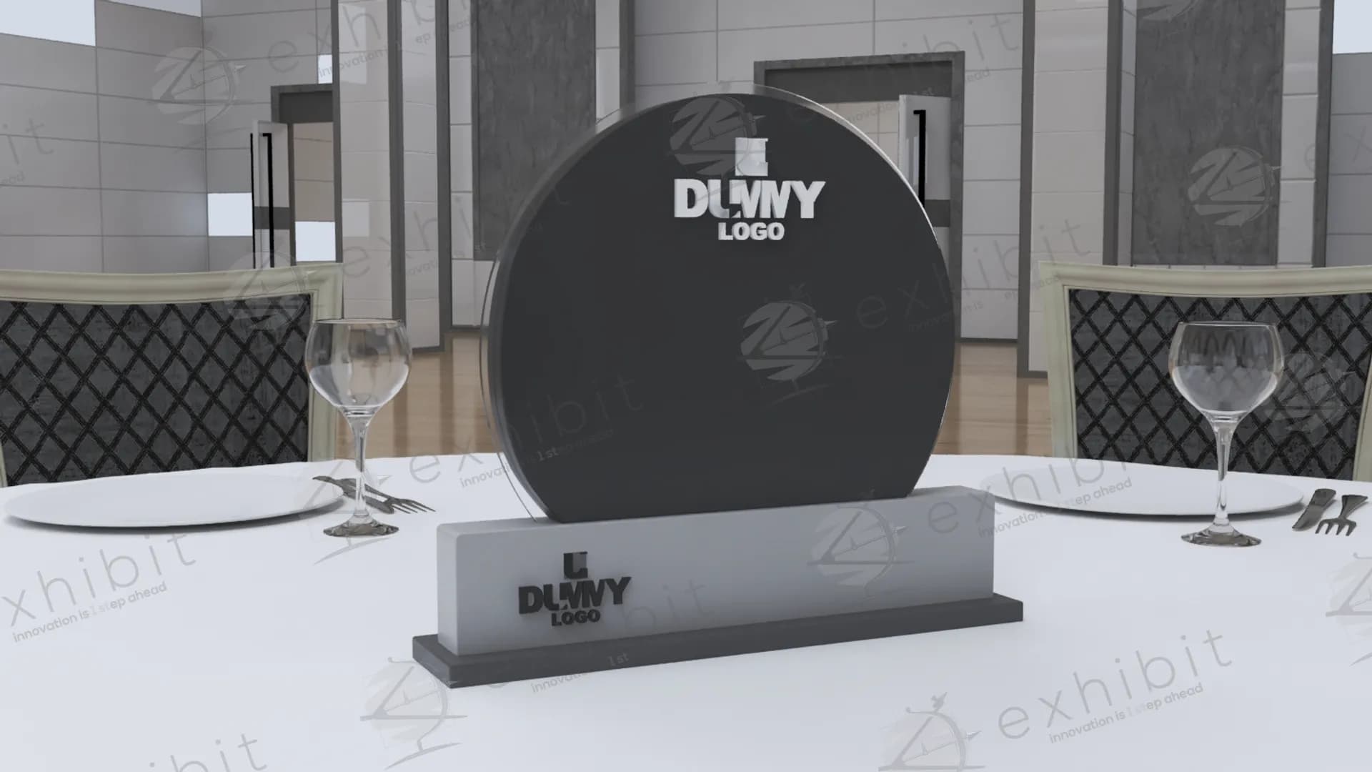 Eclipse-Core Curved Branding Centerpiece