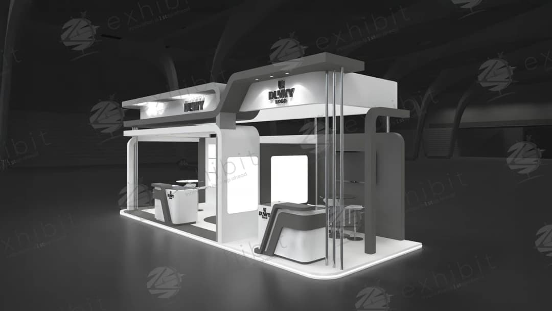 Lumina Pinnacle Curved Semi-Island 3x9 Booth