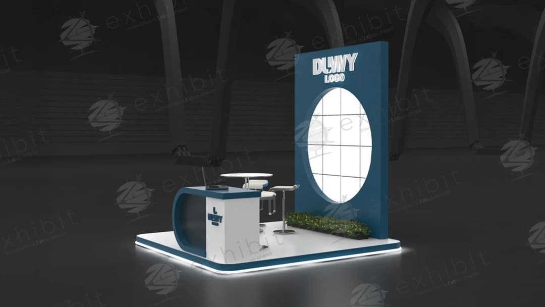 Nordic Portal Curved Semi-Island 3x3 Booth