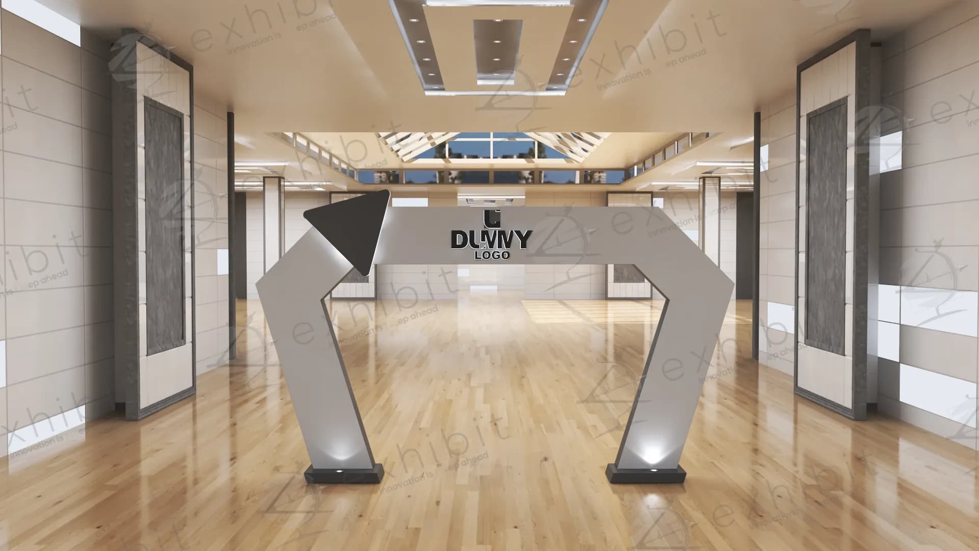 Vector Arrow Straight Entrance Gate