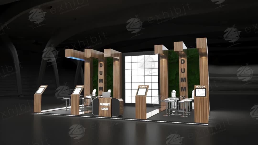 Timber Grove Straight Semi-Island 6x9 Booth