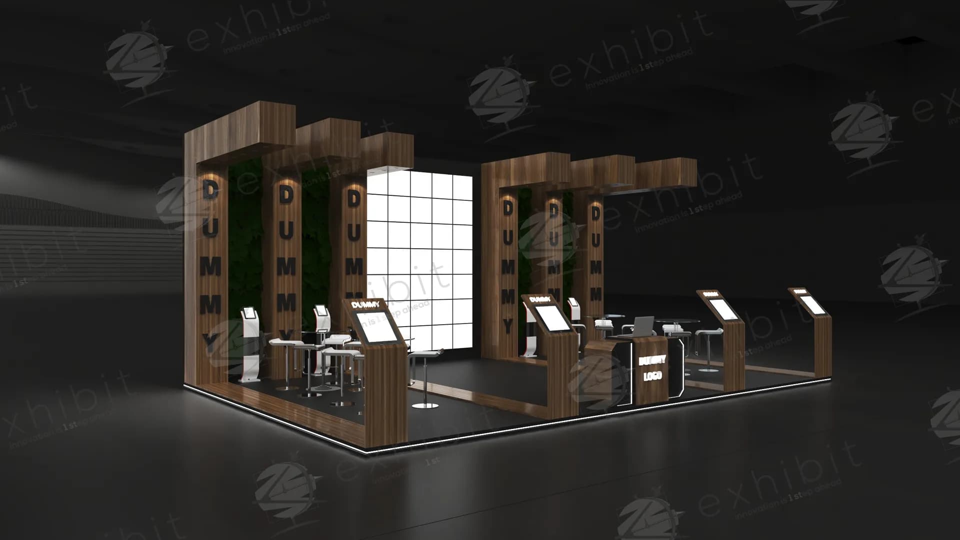 Timber Grove Straight Semi-Island 6x9 Booth