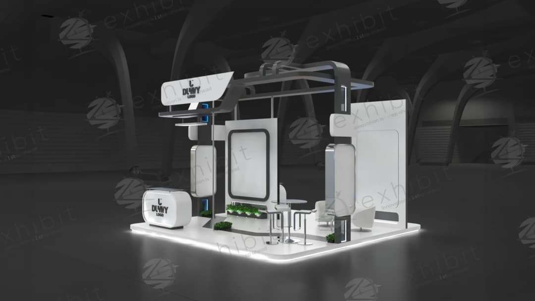 Solidity Spire Straight Semi-Island 6x6 Booth