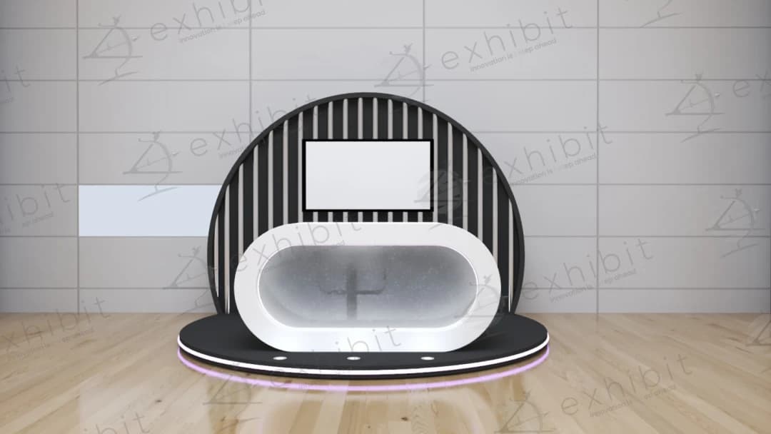 The Fluted Oval Registration Desk