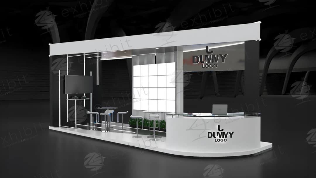 Arrow Swift Curved Semi-Island 3x9 Booth