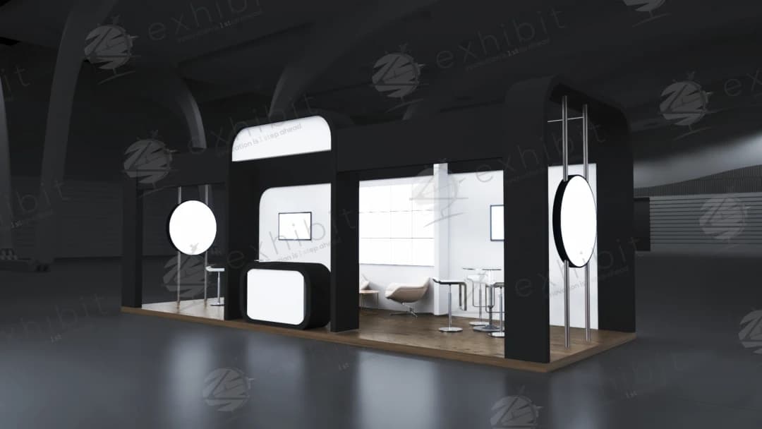 Eclipse Vault Curved Semi-Island 3x9 Booth