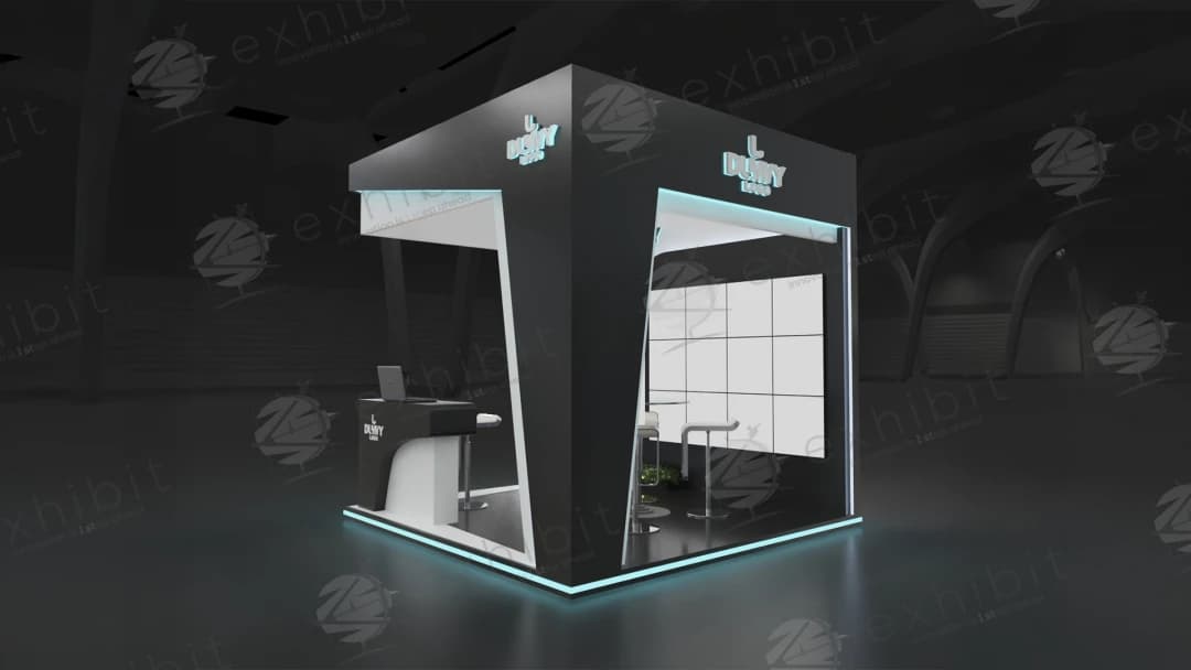 Apex Ridge Straight Semi-Island 3X3 Booth