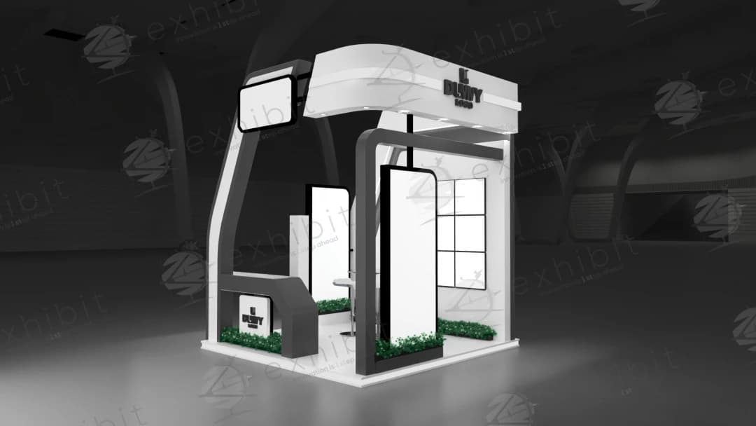 Orbit Contour Curved Semi-Island 3x3 Booth